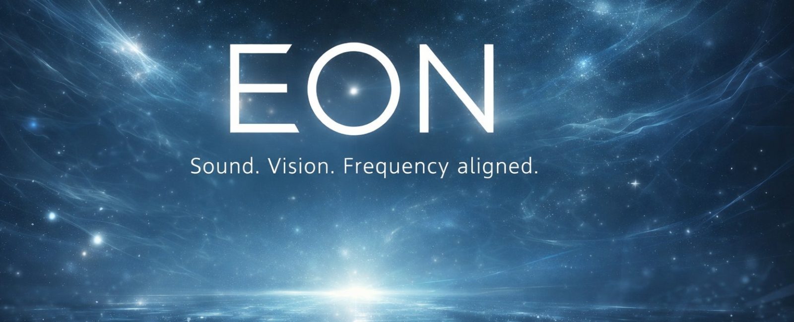 Futuristic EON logo and energy flow Smaller